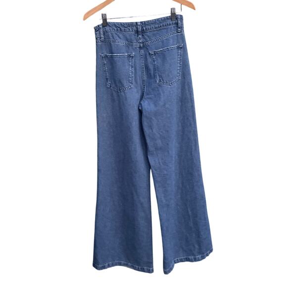 TRIARCHY-High Rise Wide Leg Jean Size 27 - Picture 6 of 8